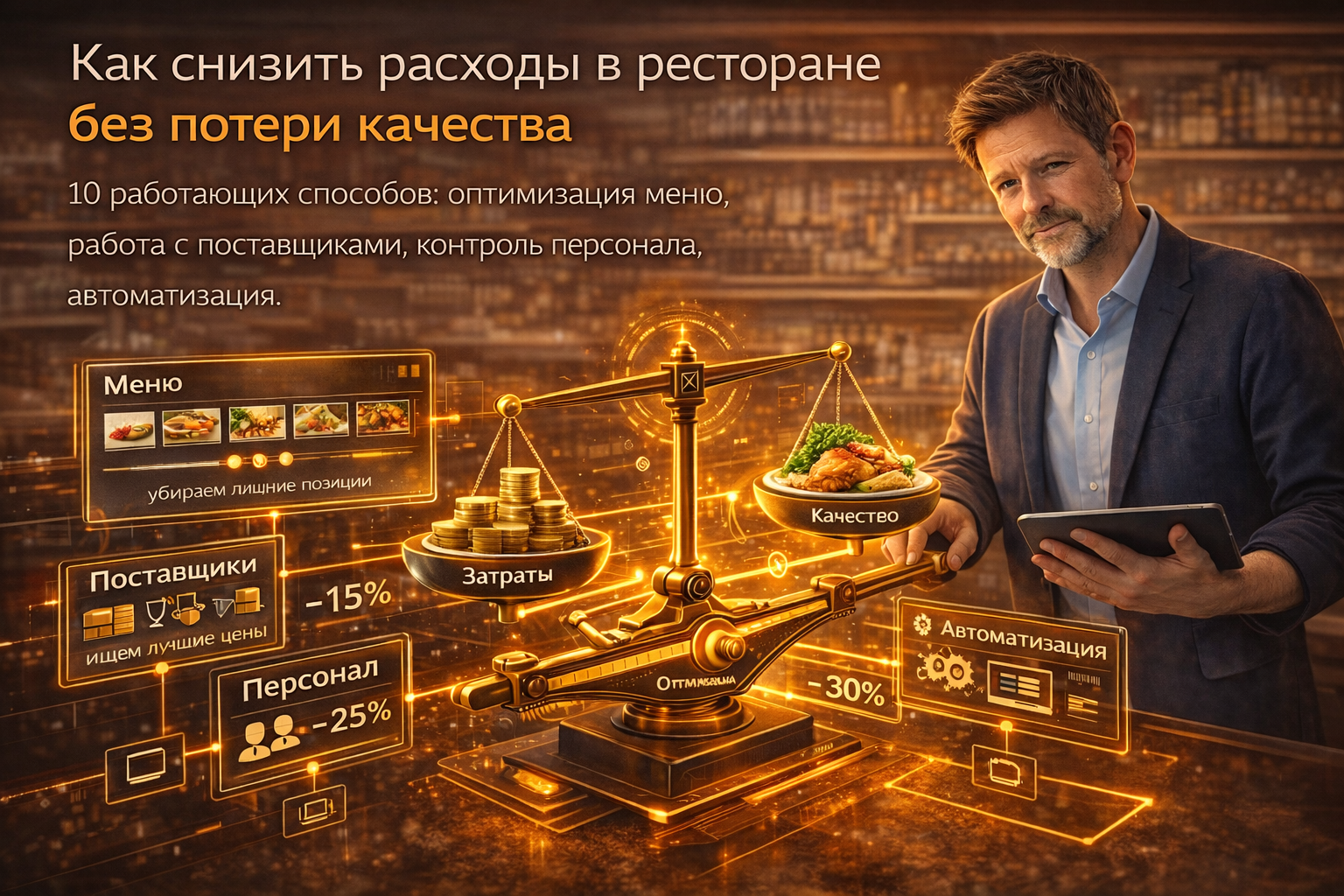 Как снизить расходы в ресторане