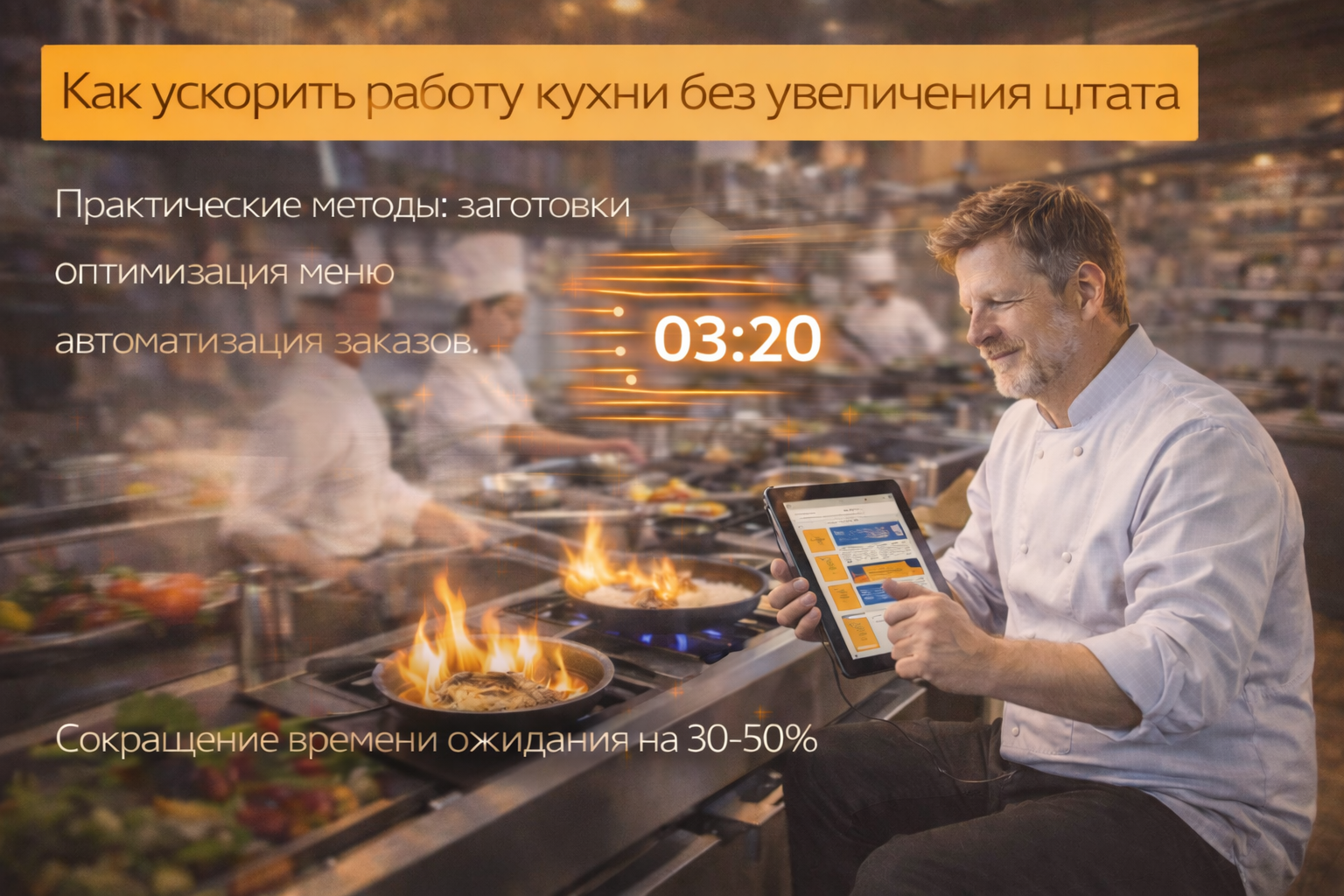 Ускорение работы кухни ресторана