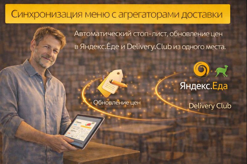 Синхронизация меню с агрегаторами